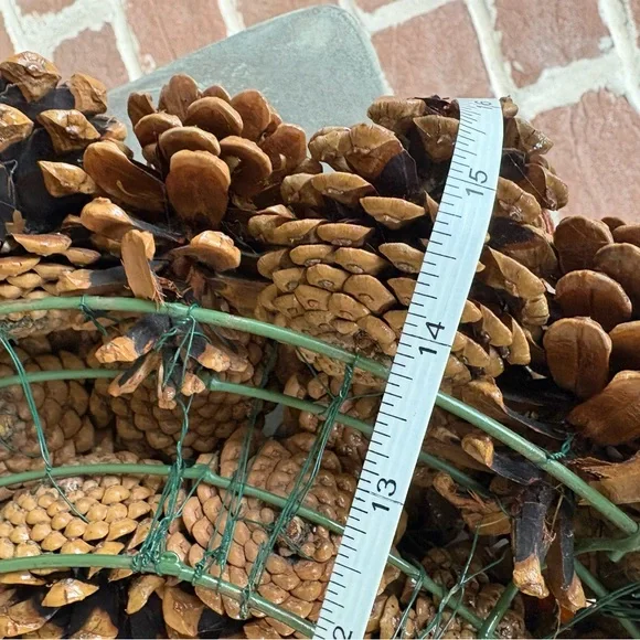 Natural Pinecone Holiday Wreath - Picture 6 of 8